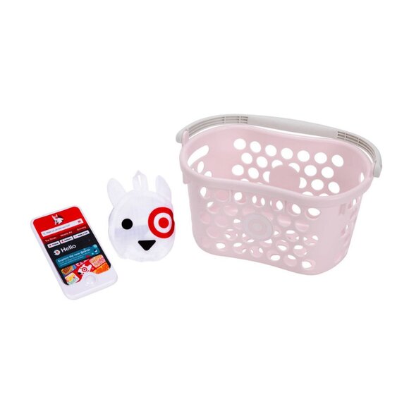 NWT Pink Target Toy Shopping Basket - Picture 3 of 6